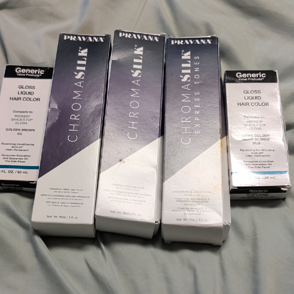 5 Box Of Permanent Hair Color Bundle Pravana